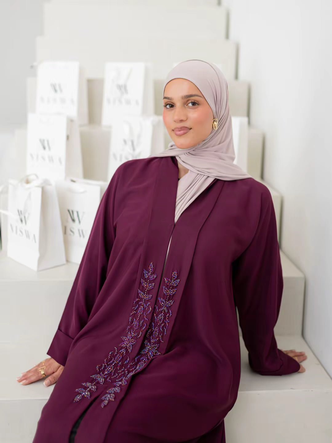 Abaya Amaya - Mulberry