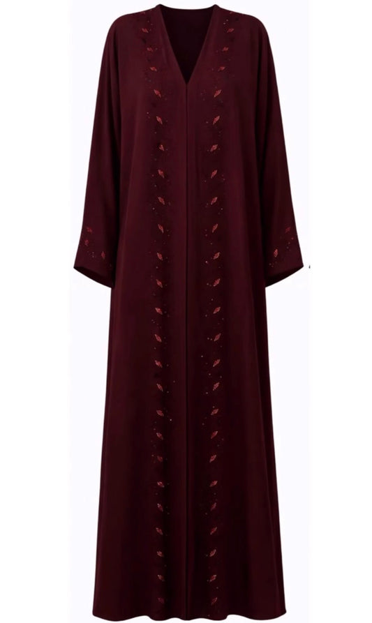 Abaya YARA – Burgundy