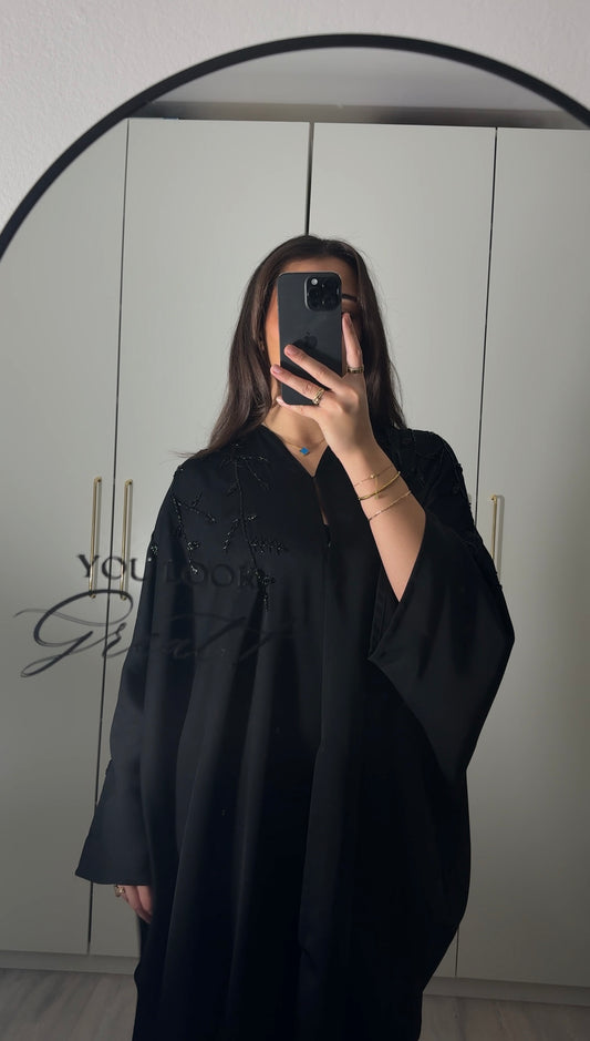 Midnight Butterfly Abaya