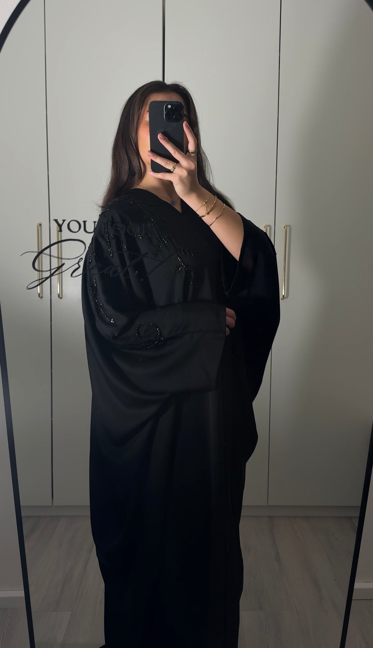 Midnight Butterfly Abaya
