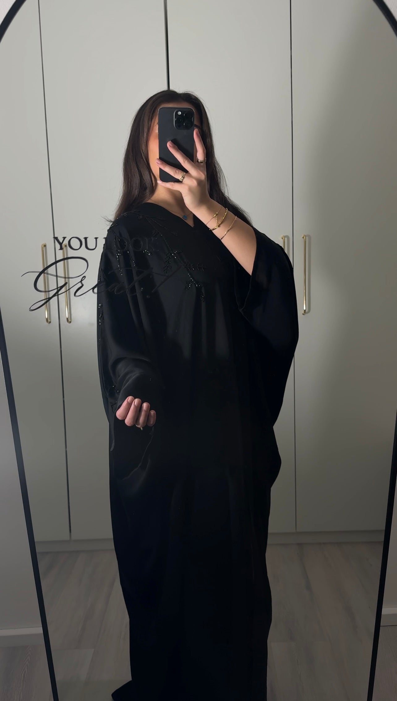 Midnight Butterfly Abaya